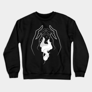 Hands Protecting Crewneck Sweatshirt